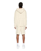 Mens 4 X 4 Biggie Hoodie Desert Oversized Fleece - Tan