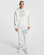 Mens Sketchy Biggiie Hoodie Grey Oversized Fleece - Grey