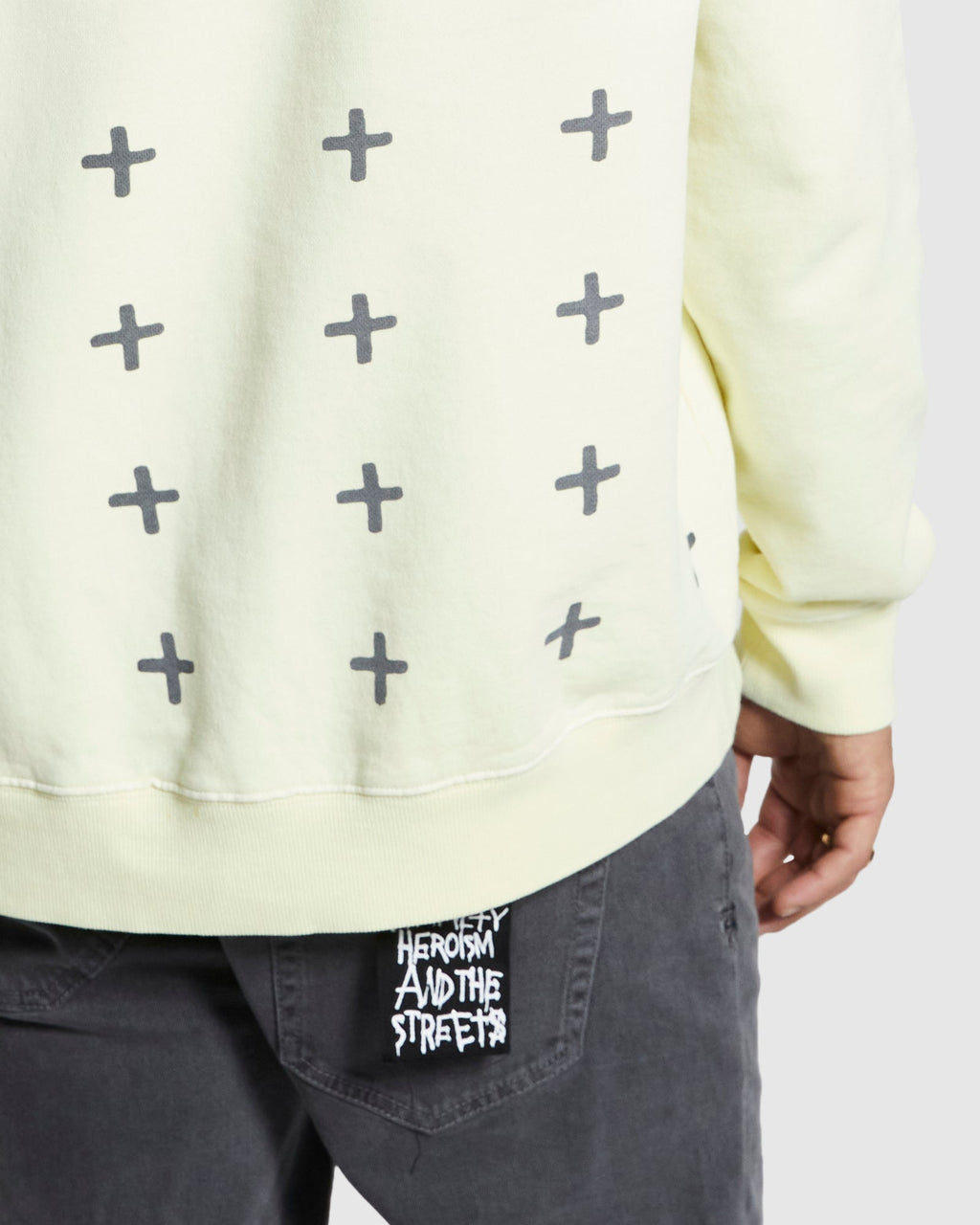Mens Sott Biggie Hoodie Lemon Oversized Fleece - Yellow