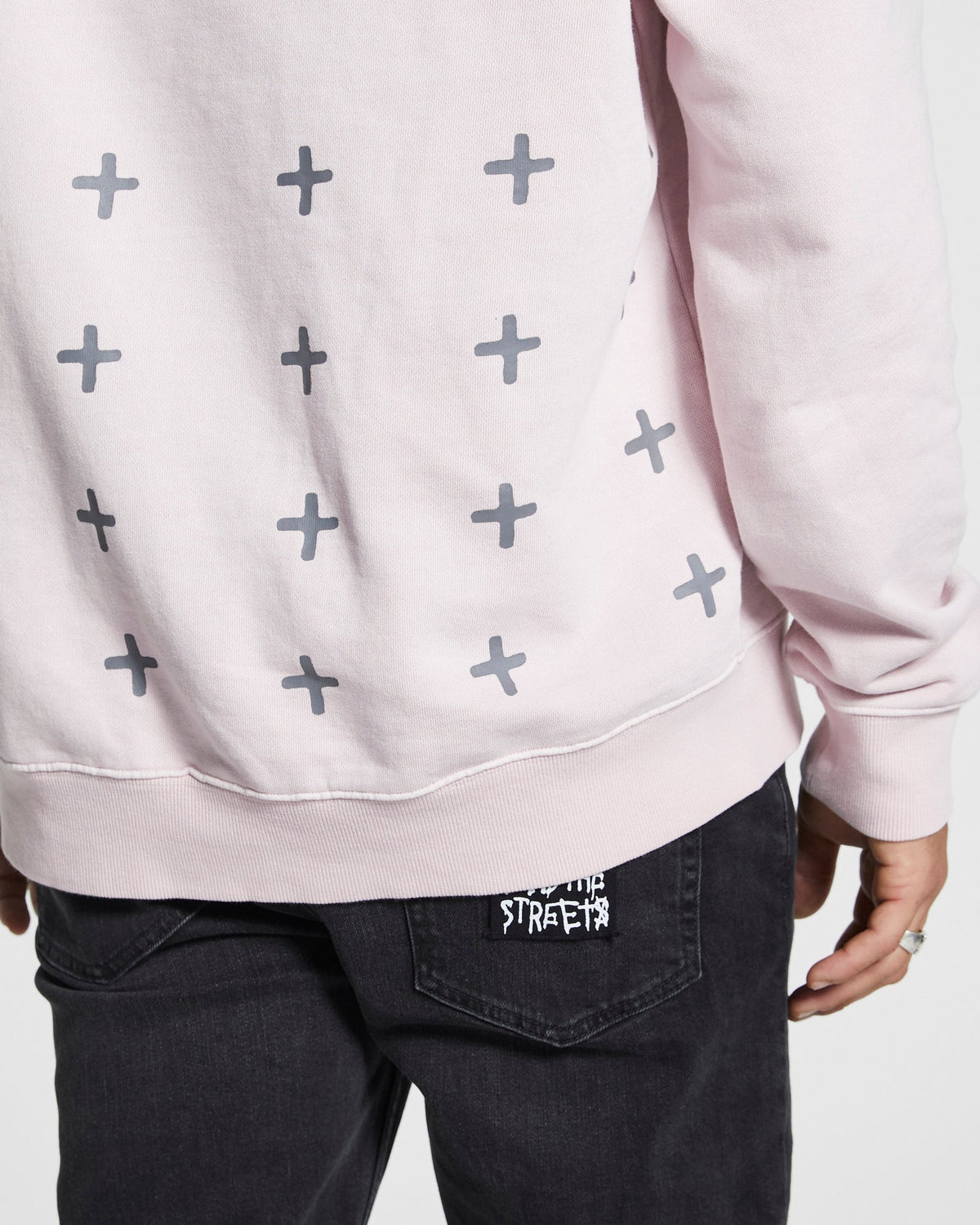 Mens High Lovers Biggie Hoodie Magn Oversized Fleece - Pink