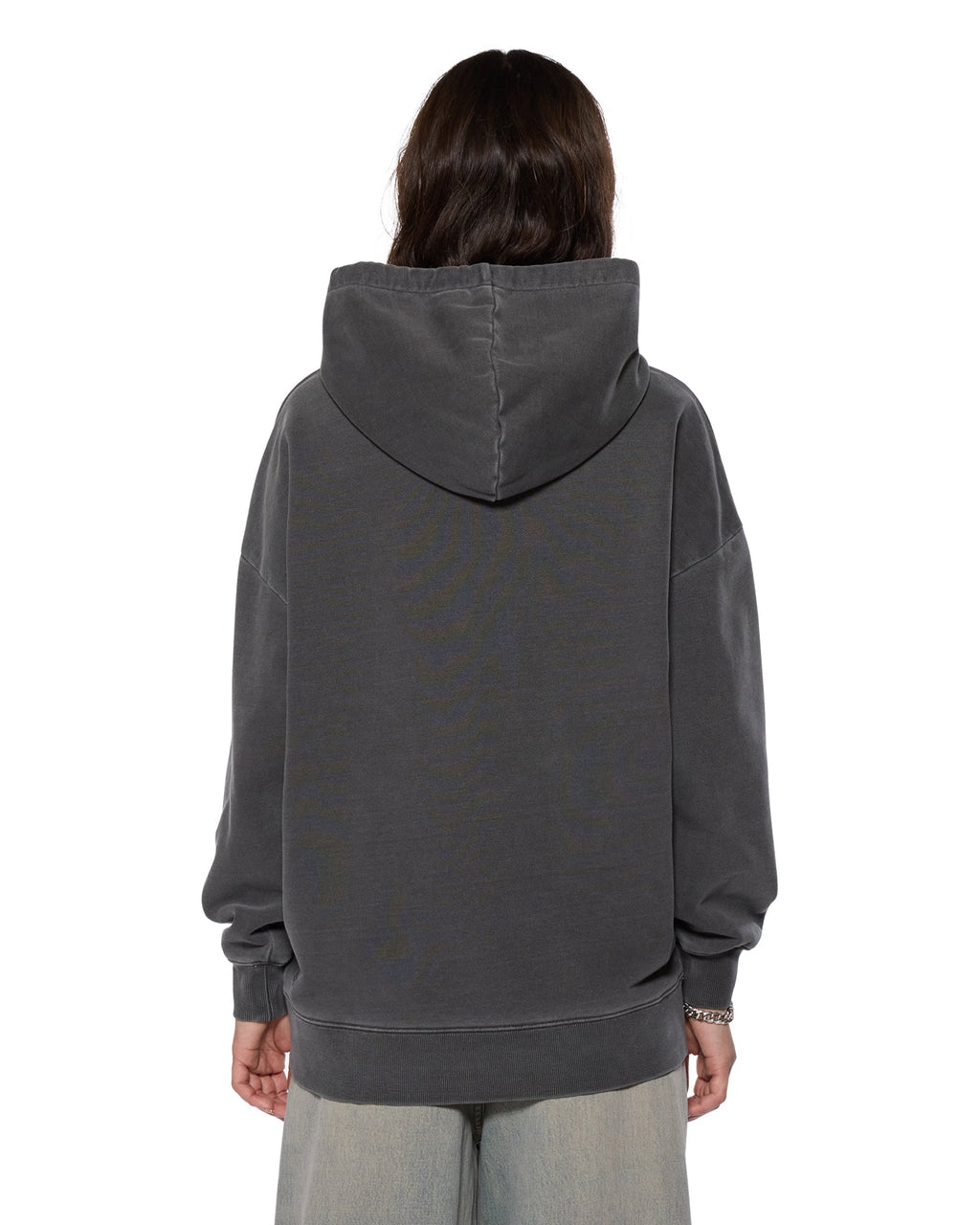 Womens Kingdom Oh G Hoodie Charcoal Oversized Fleece - Grey