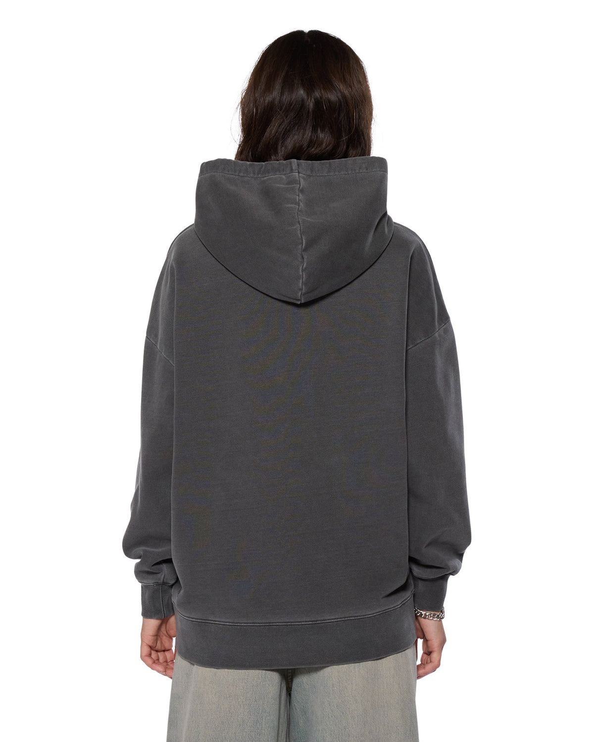 Womens Kingdom Oh G Hoodie Charcoal Oversized Fleece - Grey