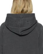 Womens Origin Hoodie Charcoal Oversized Fleece - Grey