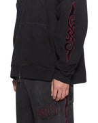 Mens Paise Ekcess Hoodie Black Fade Oversized Fleece - Grey