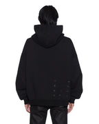 Mens Lords Ekcess Hoodie Jet Black Oversized Fleece - Black