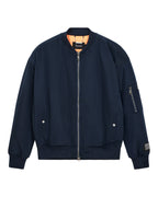 Mens Intruder Bomber Jacket Navy Oversized Jackets - Navy