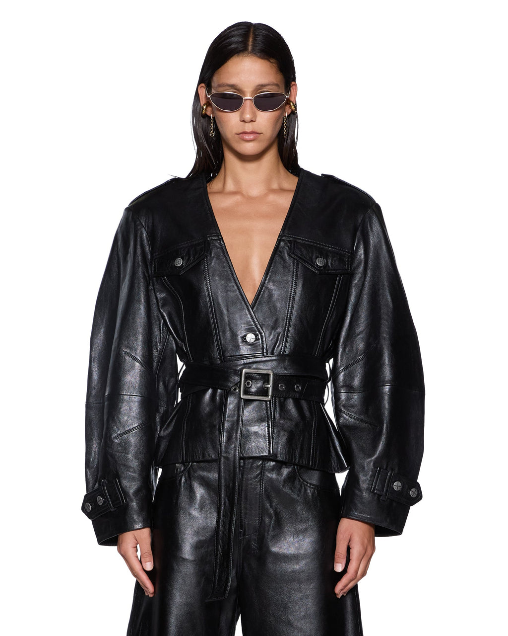 Womens Barrel Jacket Black Fitted Jackets - Black