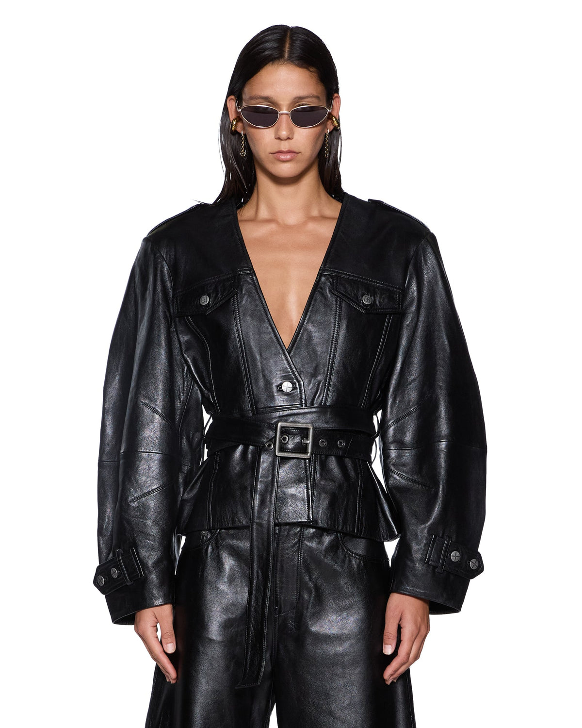 Womens Barrel Jacket Black Fitted Jackets - Black