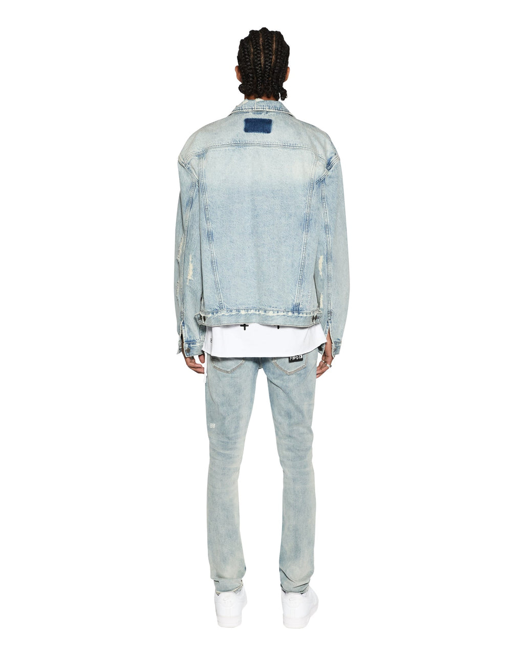 Mens Oh G Jacket Acid Trip Trash Oversized Jackets - Denim