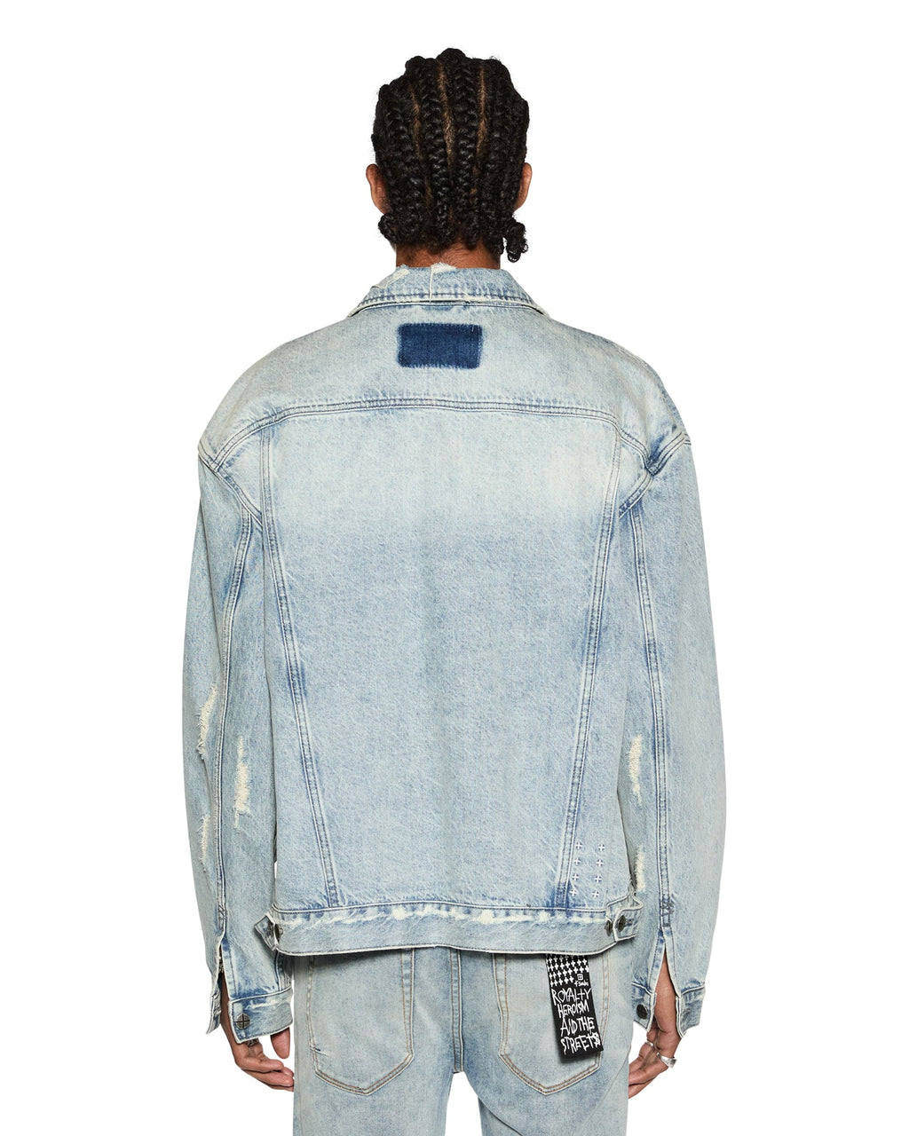 Mens Oh G Jacket Acid Trip Trash Oversized Jackets - Denim