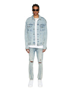 Mens Oh G Jacket Acid Trip Trash Oversized Jackets - Denim