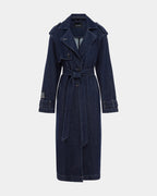 Womens Affinity Trench Legacy Relaxed Jackets - Denim
