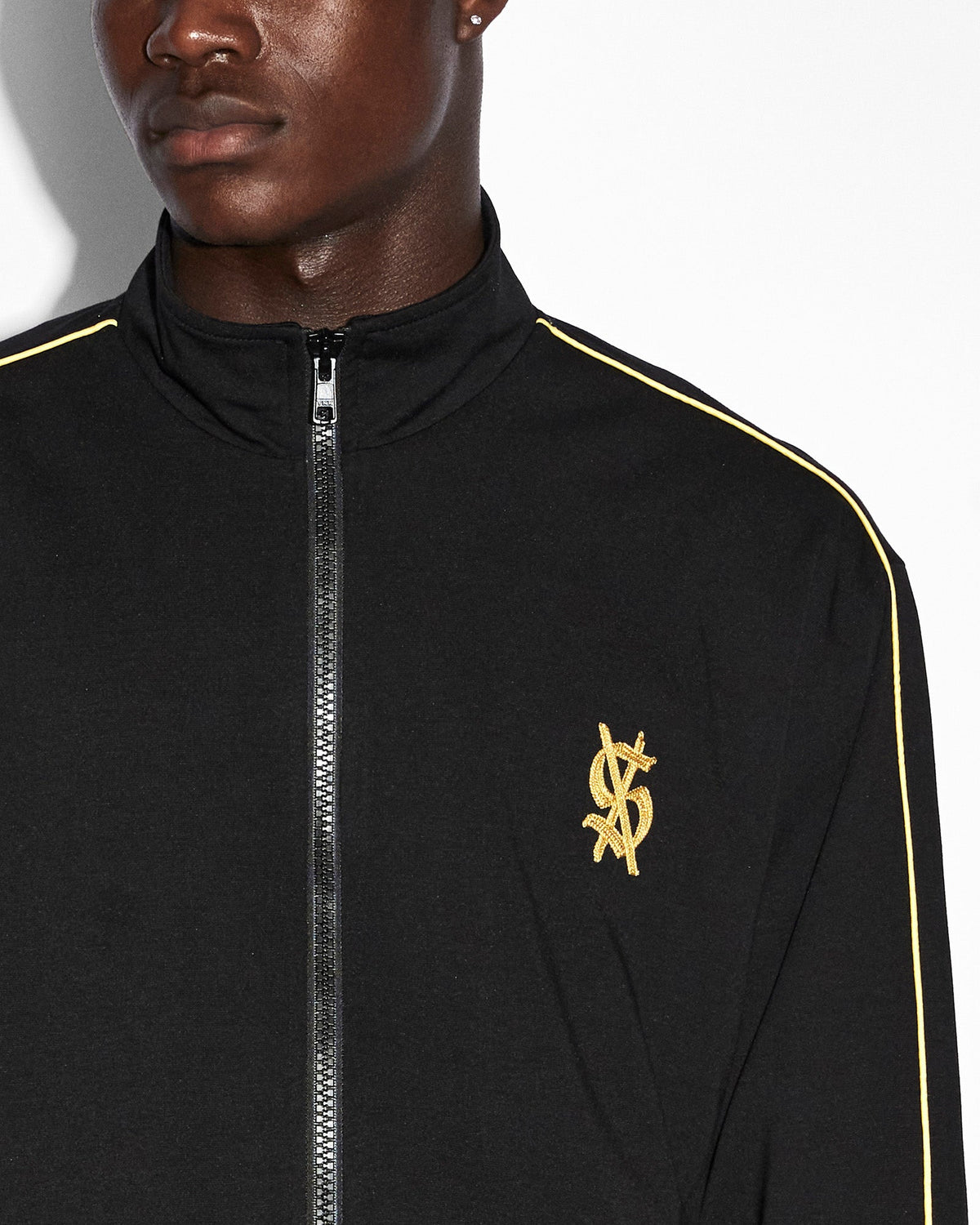 Mens Antidote Trak Jacket Black/yellow Relaxed Jackets - Black