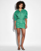 Womens Super X Mini Jade Slim Skirts - Green