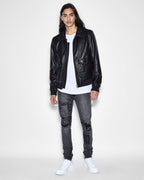 Mens Van Winkle Mash Up Skinny Denim Jeans - Black