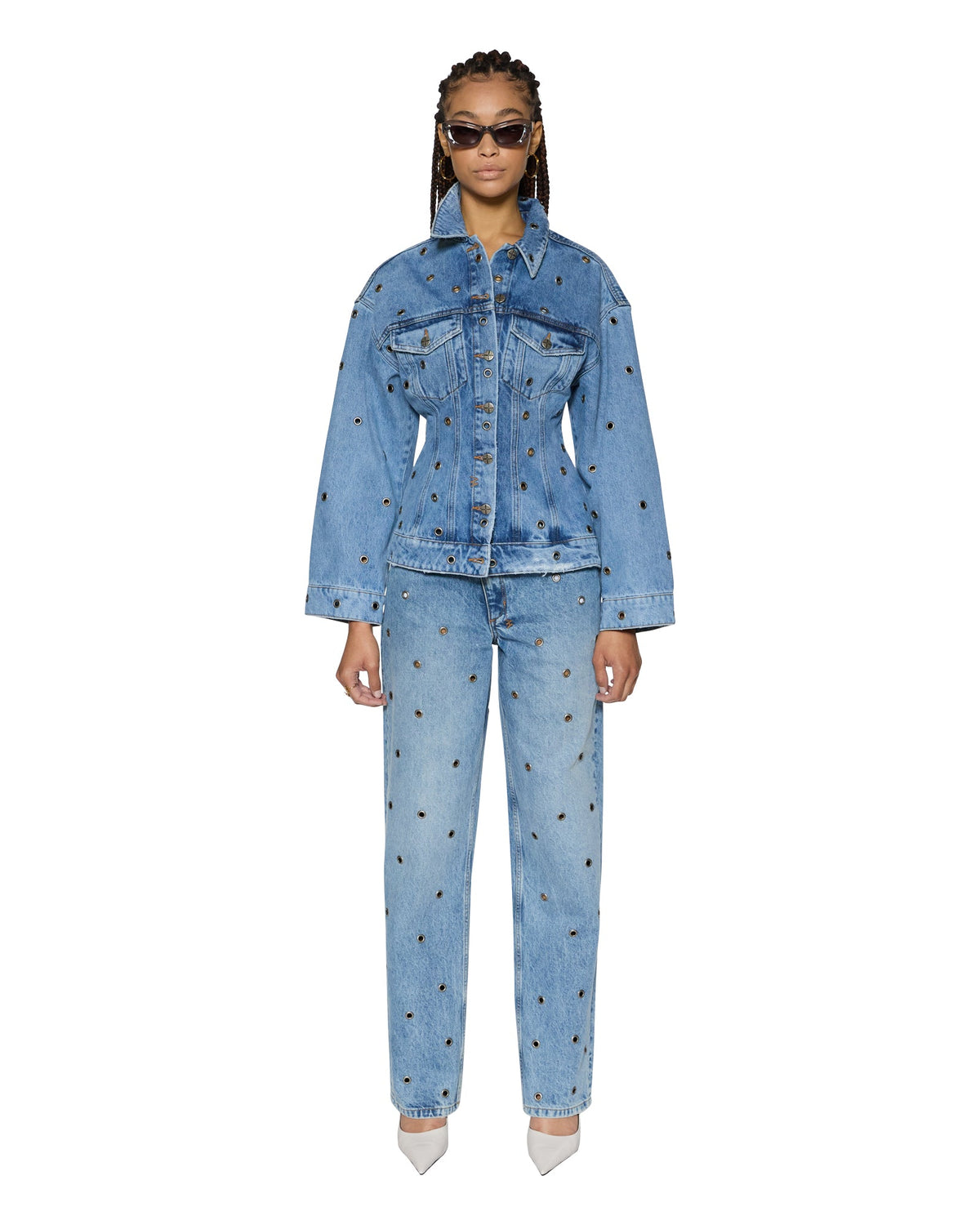 Womens Cinched Jacket Chroma Slim Jackets - Denim