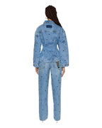 Womens Cinched Jacket Chroma Slim Jackets - Denim