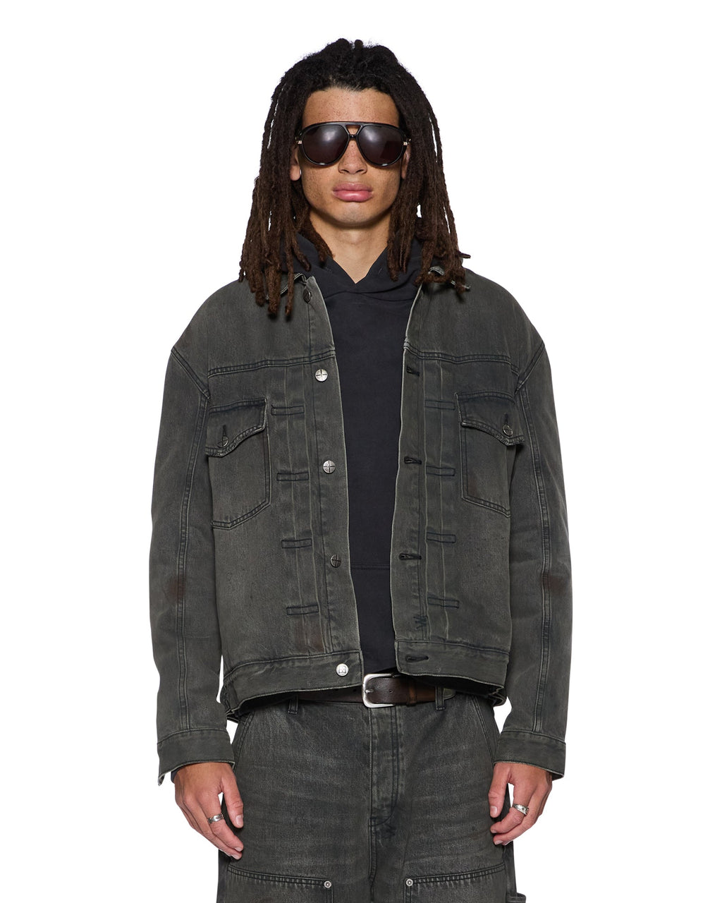 Mens Doubledown Jacket Mekanik Grey Regular Jackets - Grey