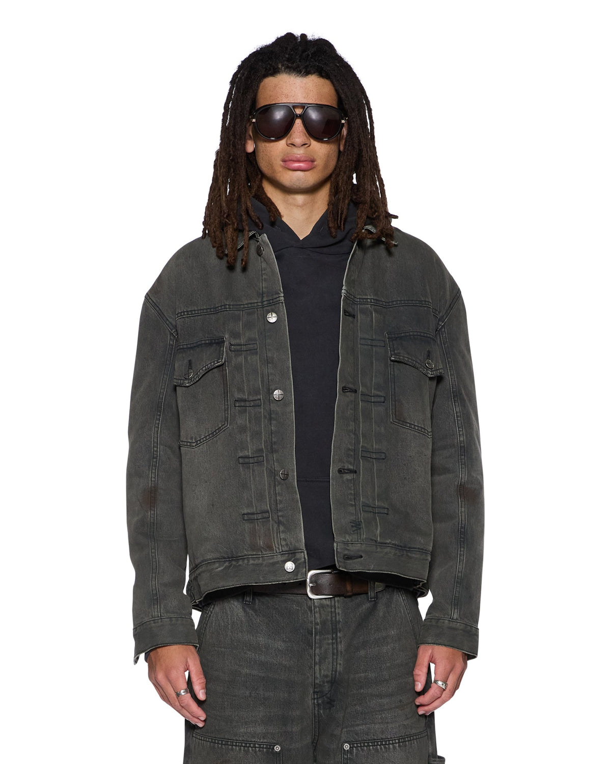 Mens Doubledown Jacket Mekanik Grey Regular Jackets - Grey