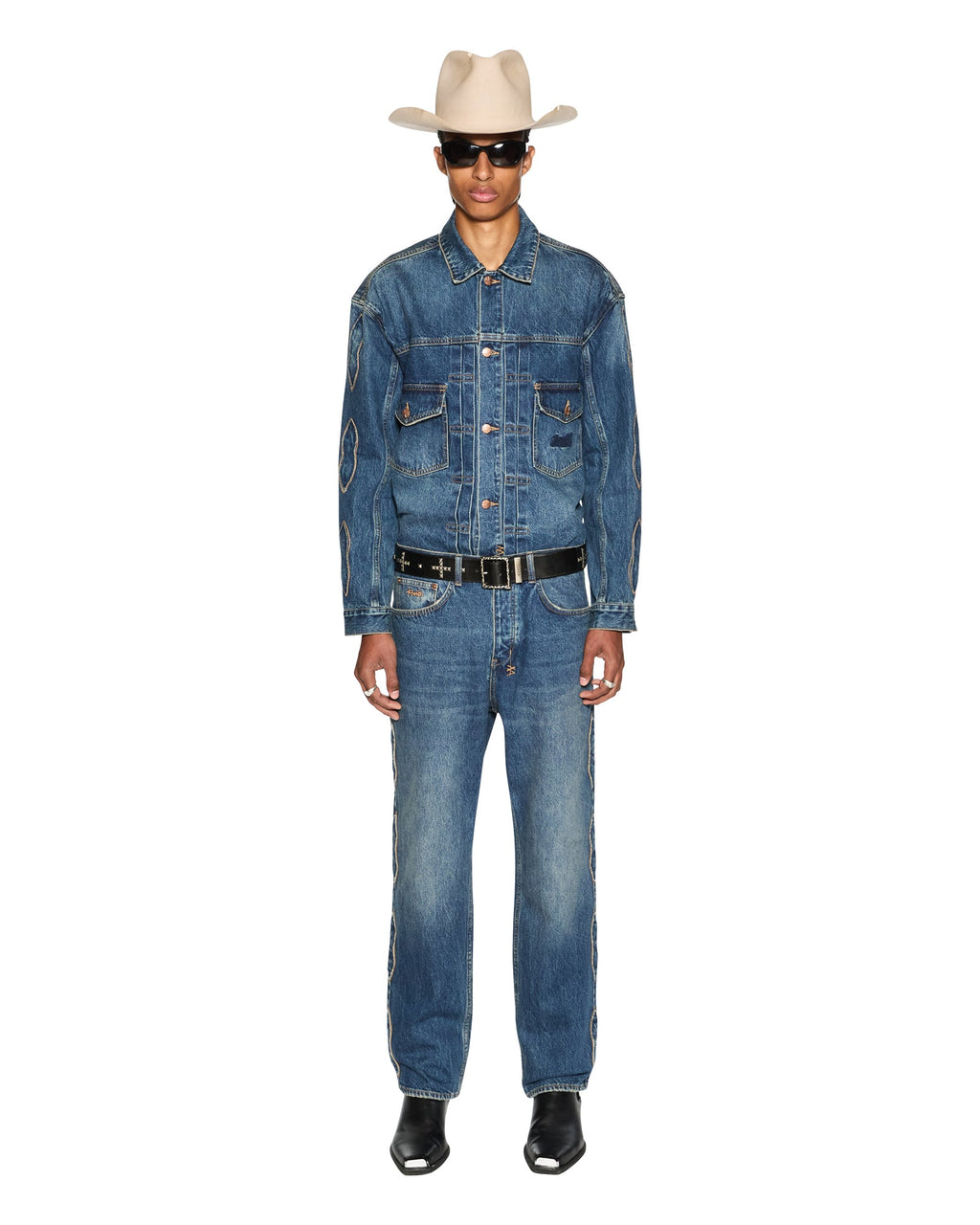Mens Anti K Antique Kraft Relaxed Denim Jeans - Denim