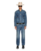 Mens Anti K Antique Kraft Relaxed Denim Jeans - Denim