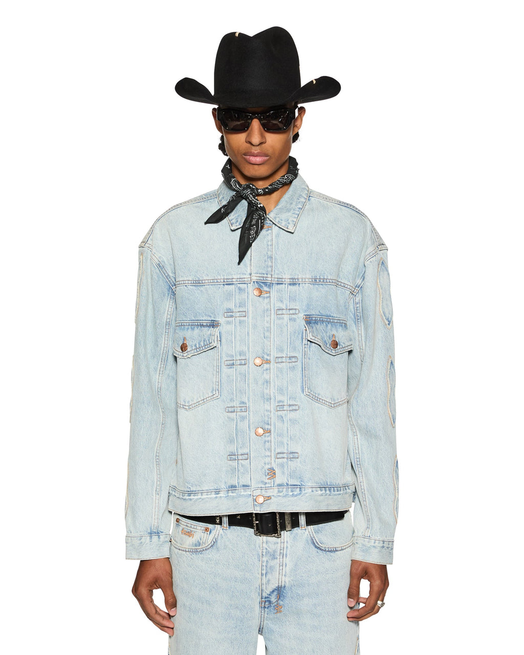 Mens Doubledown Oh G Jacket Paragon Kraft Oversized Jackets - Denim