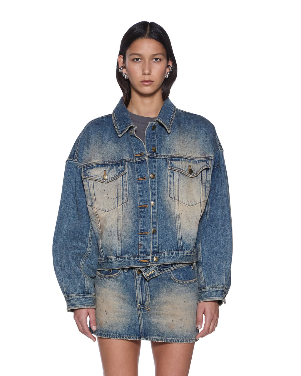 Womens Relax Trucker Jacket Dune Relaxed Jackets - Denim