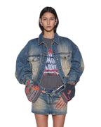 Womens Relax Trucker Jacket Dune Relaxed Jackets - Denim