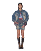 Womens Relax Trucker Jacket Dune Relaxed Jackets - Denim