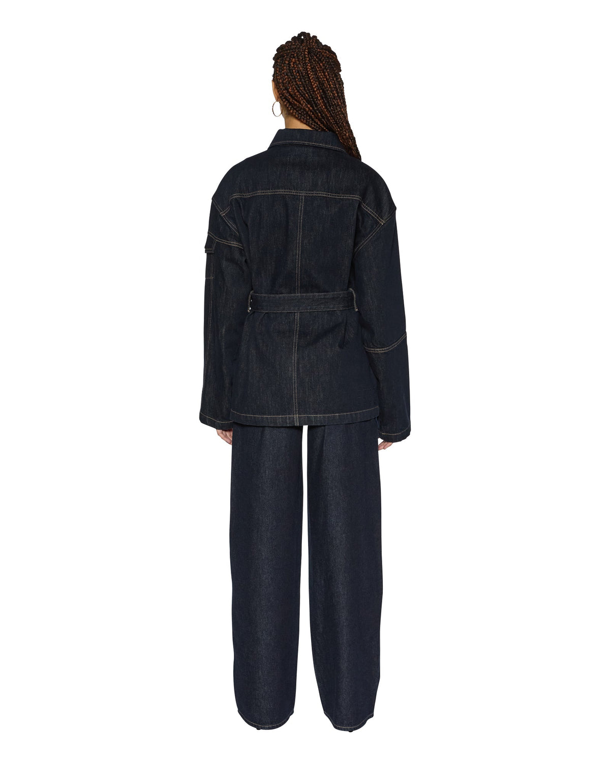 Womens Duty Jacket Zenith Pop Oversized Jackets - Denim