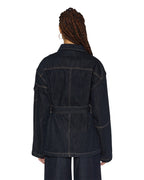 Womens Duty Jacket Zenith Pop Oversized Jackets - Denim