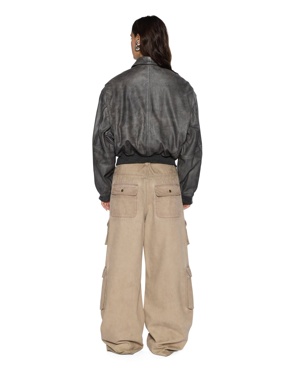 Womens Highway Bomber Vintage Black Regular Jackets - Black