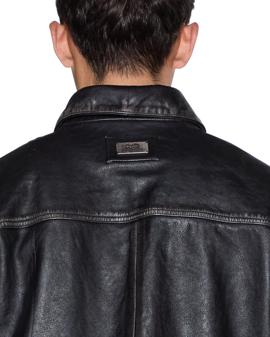 Mens Eldorado Leather Jacket Black Straight Jackets - Black