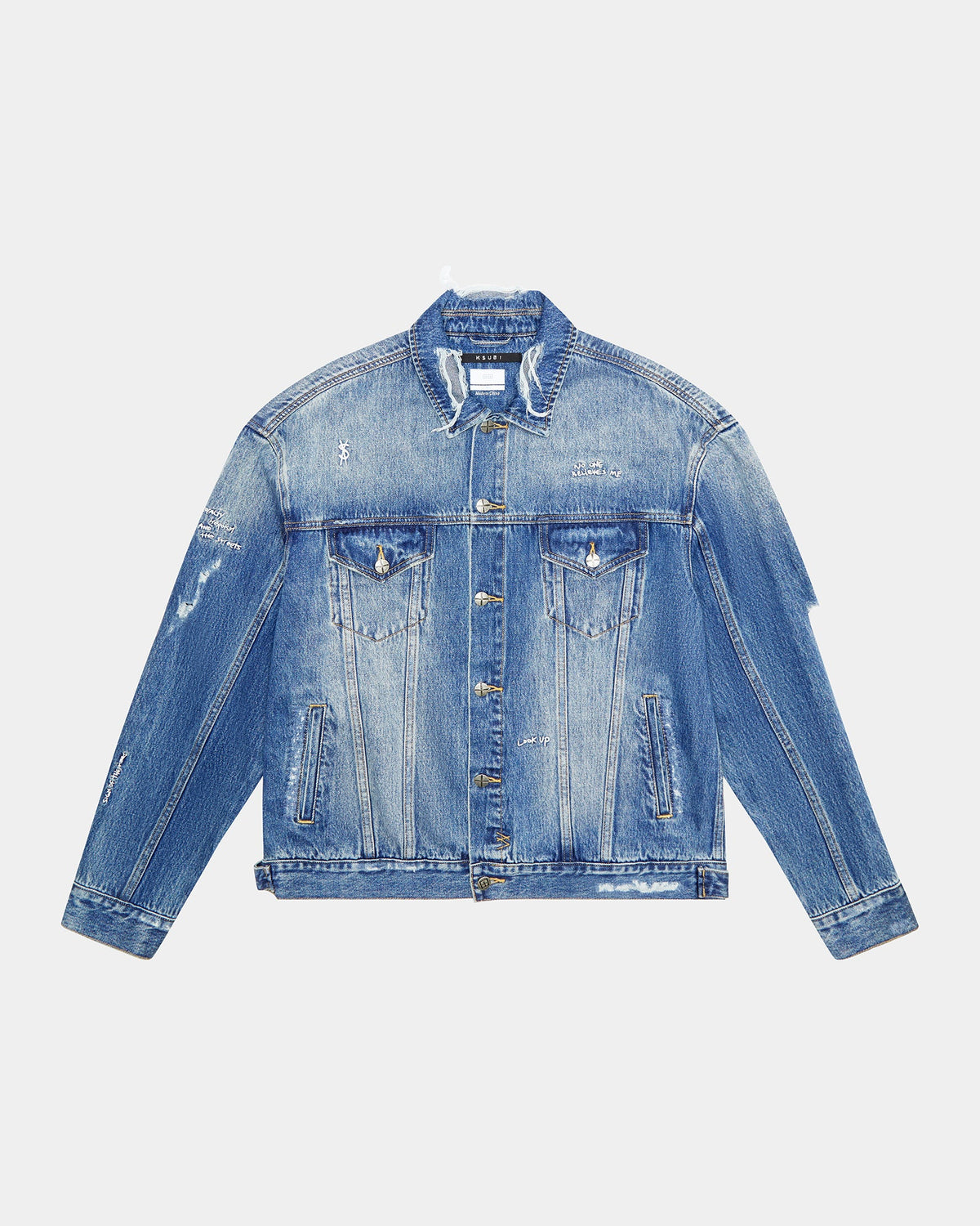 Mens Oh G Jacket Ekstatik Oversized Jackets - Denim