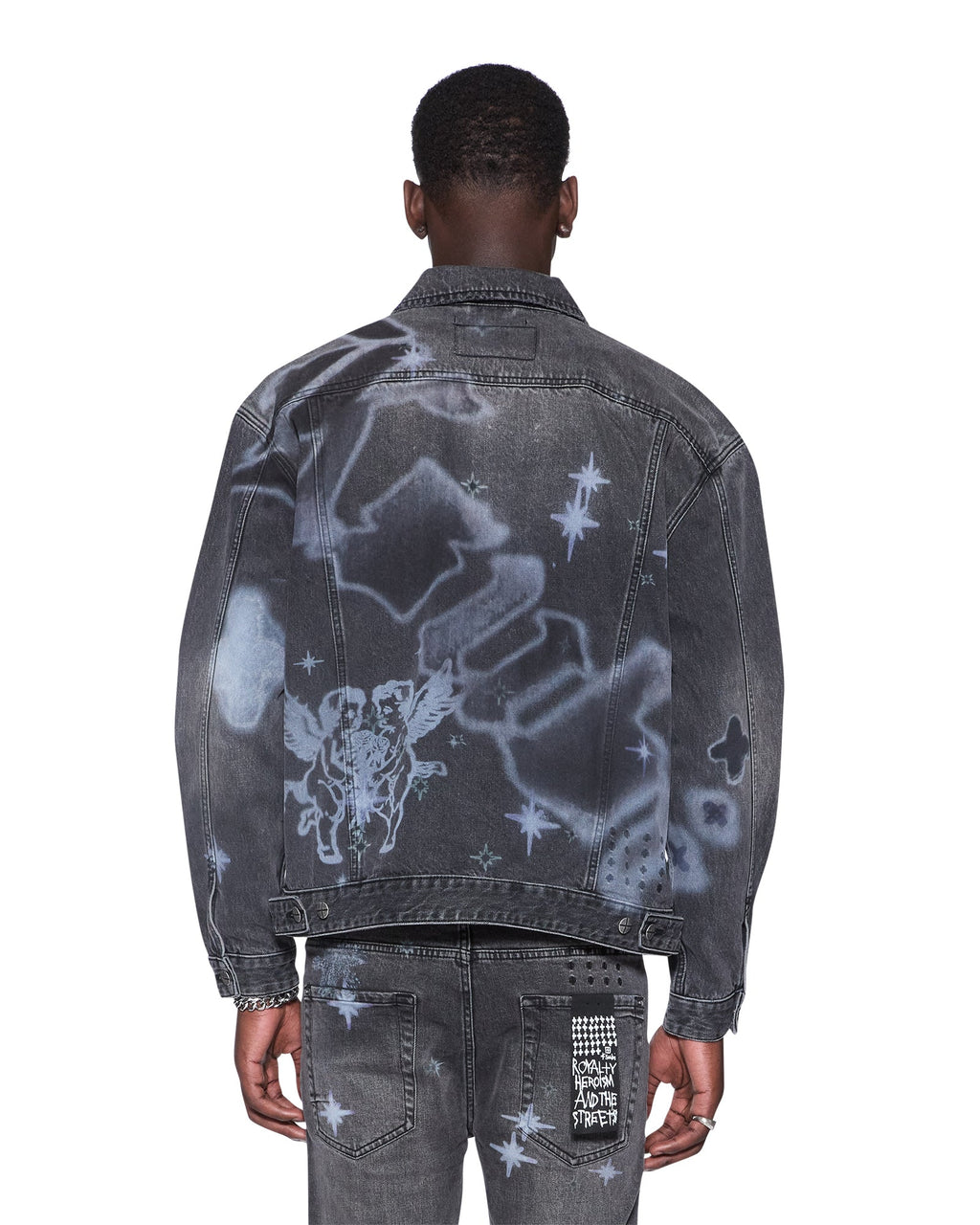 Mens Oh G Jacket Axl Cherub Oversized Jackets - Denim