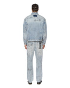 Mens Oh G Jacket Bunker Blue Noize Oversized Jackets - Denim
