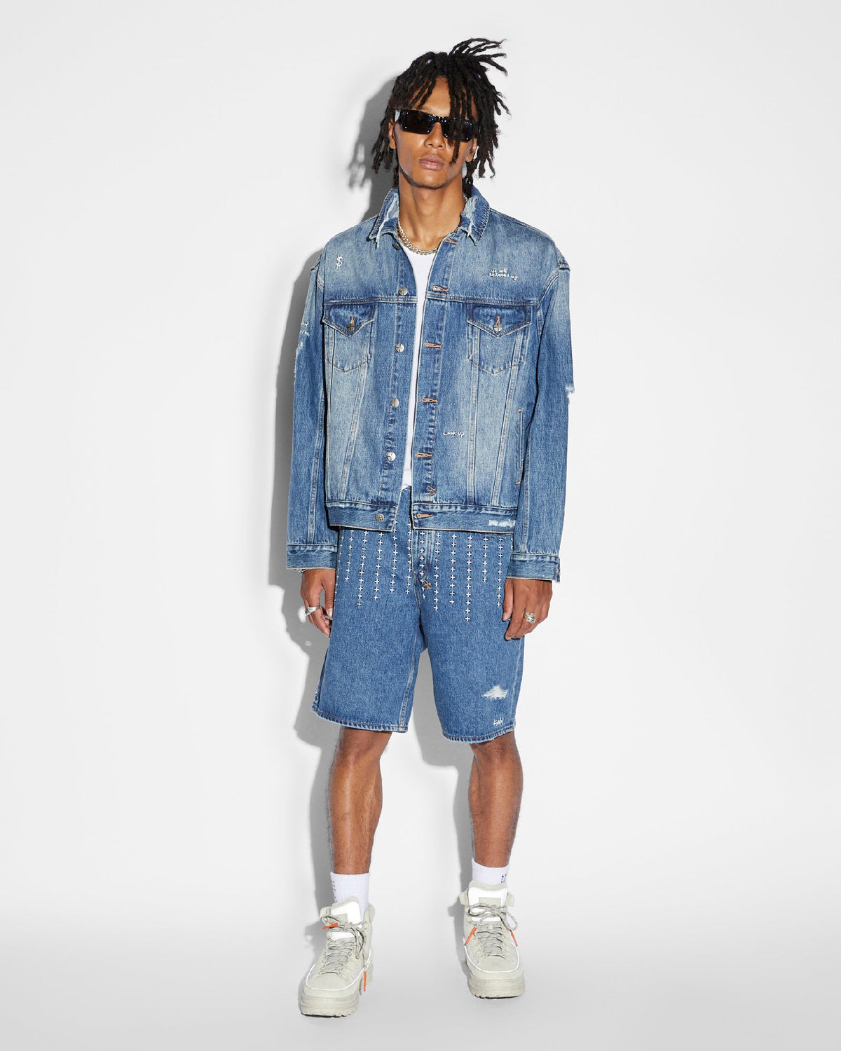 Mens Oh G Jacket Ekstatik Oversized Jackets - Denim