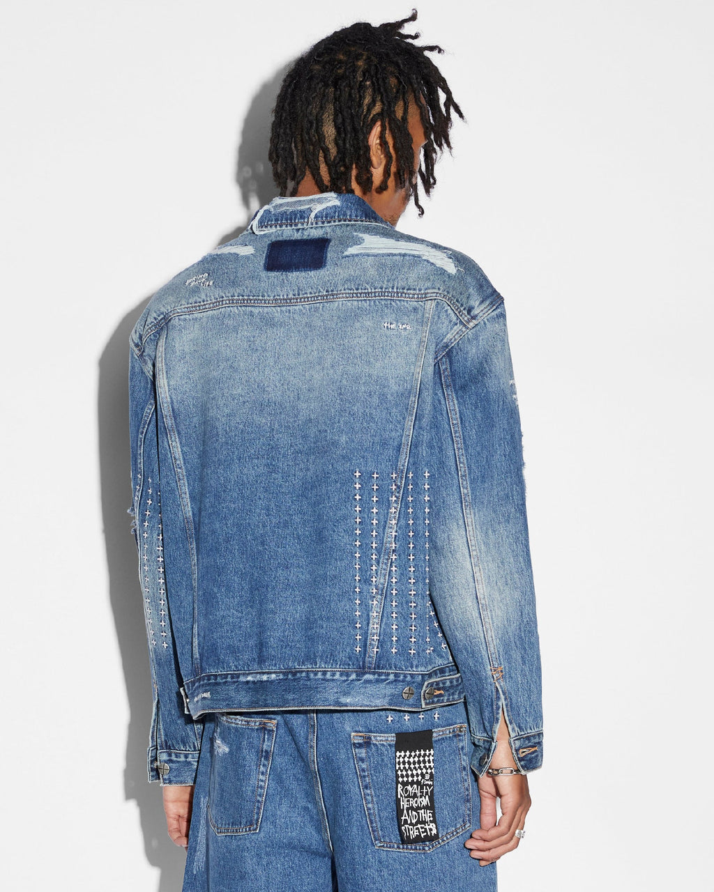 Mens Oh G Jacket Ekstatik Oversized Jackets - Denim