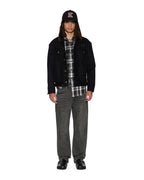 Mens Oh G Jacket Flocked Black Oversized Jackets - Black