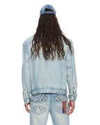 Mens Ksubi X Alice Hollywood Oh G Jacket Punk Regular Jackets - Denim