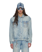 Mens Ksubi X Alice Hollywood Oh G Jacket Punk Regular Jackets - Denim