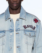 Mens Oh G Jacket Seattle Blue Oversized Jackets - Denim