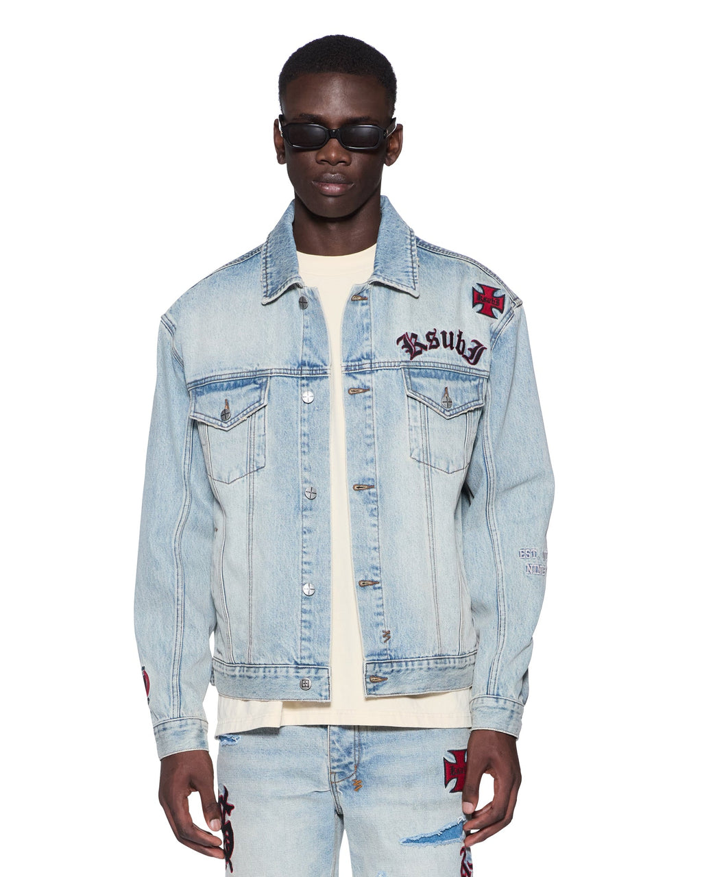 Mens Oh G Jacket Seattle Blue Oversized Jackets - Denim