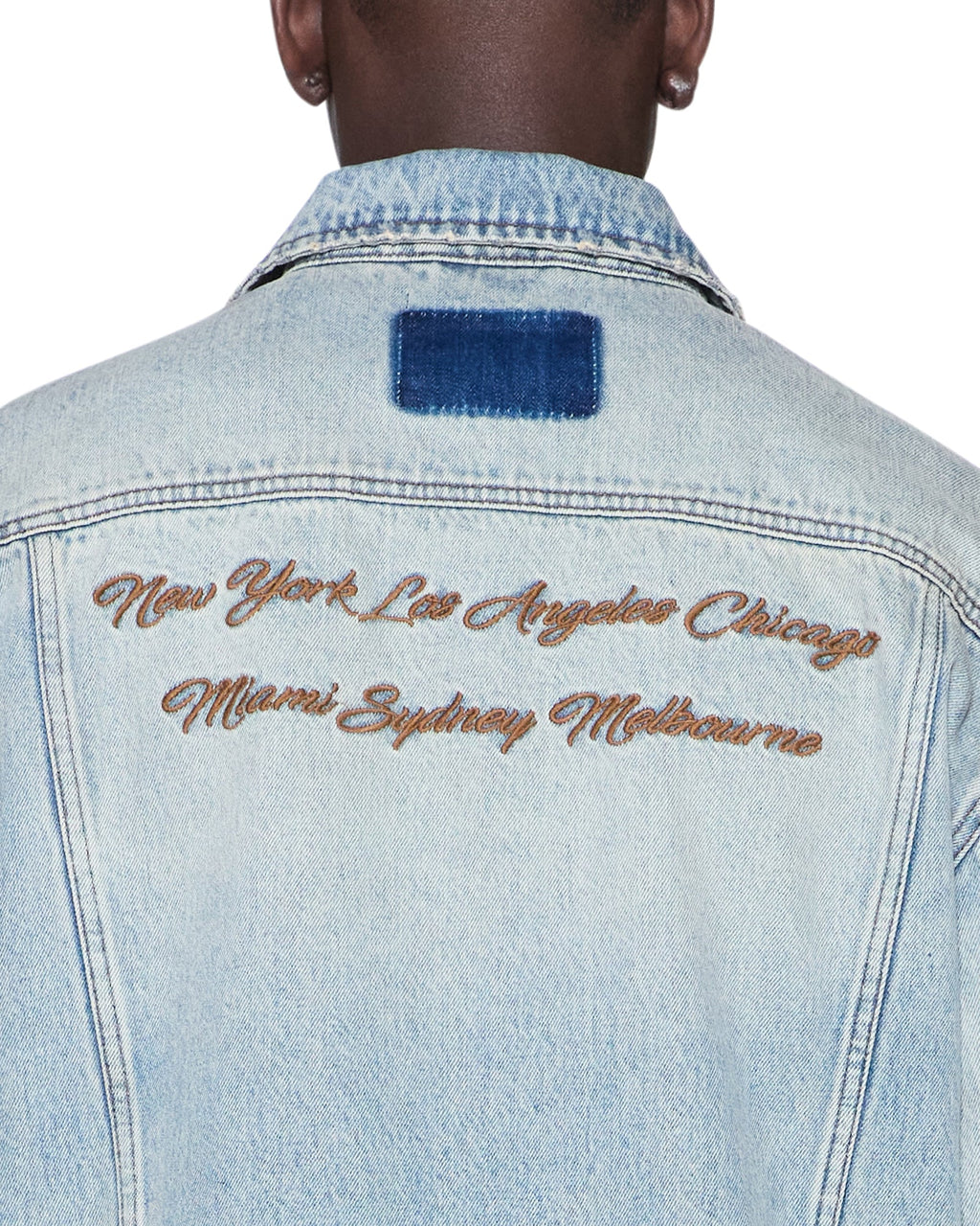 Mens Oh G Jacket Seattle Blue Oversized Jackets - Denim