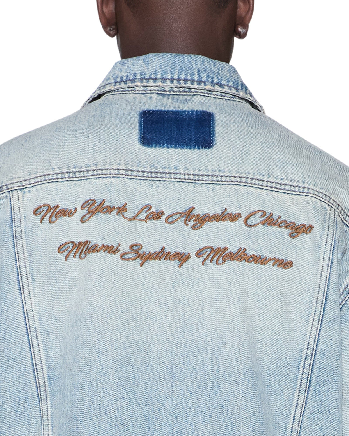Mens Oh G Jacket Seattle Blue Oversized Jackets - Denim