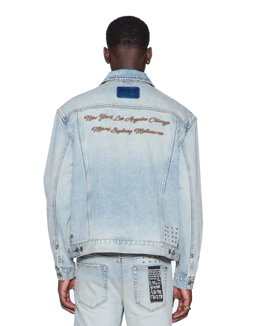 Mens Oh G Jacket Seattle Blue Oversized Jackets - Denim