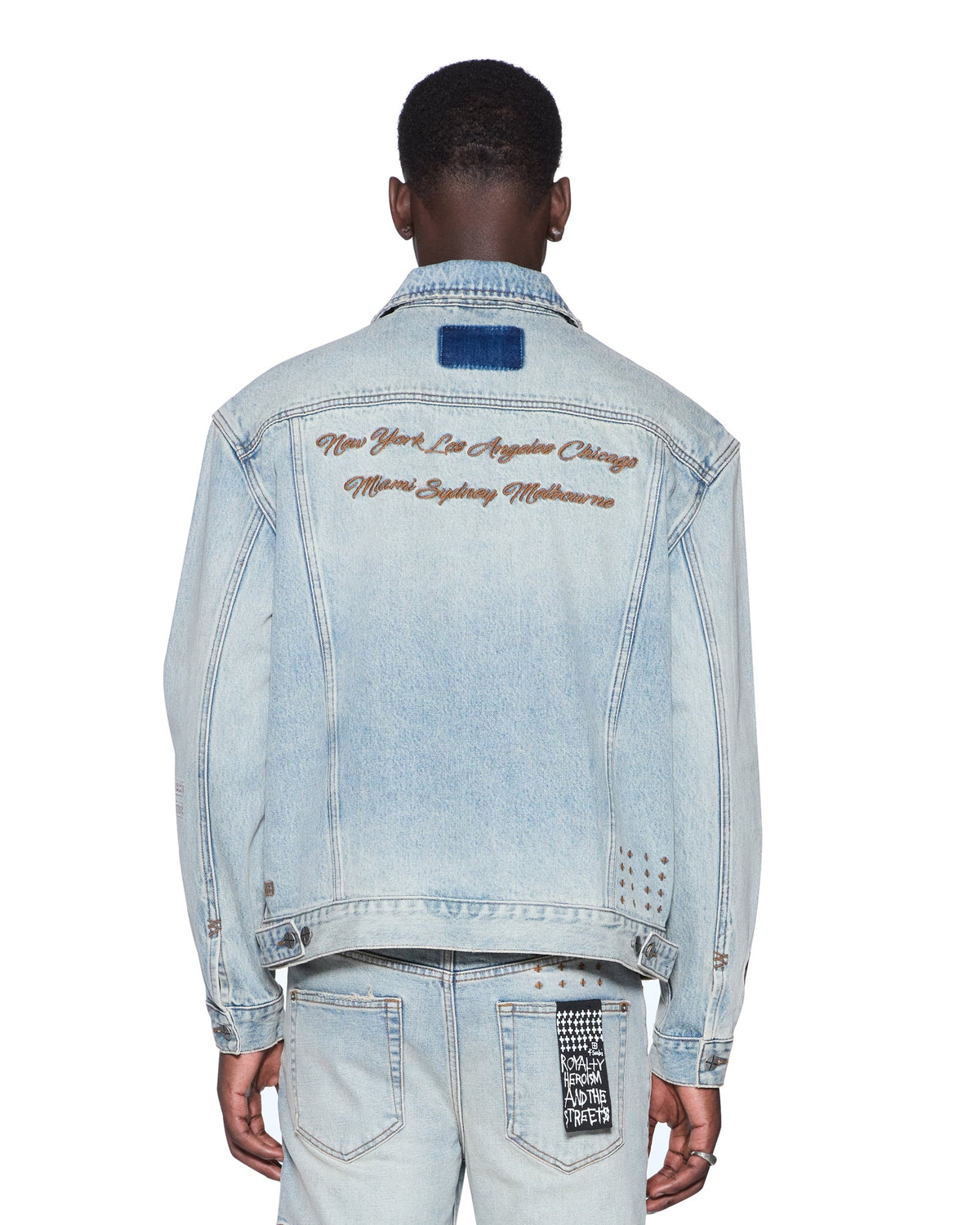 Mens Oh G Jacket Seattle Blue Oversized Jackets - Denim
