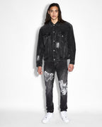 Mens Chitch Streets Slim Denim Jeans - Black