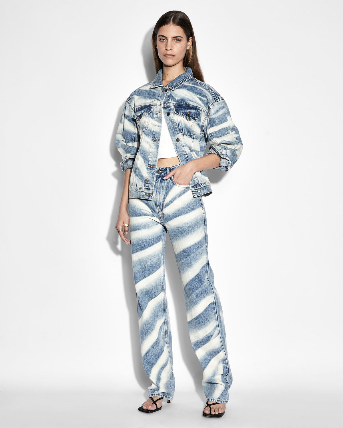 Womens Playback Strokes Straight Denim Jeans - Denim