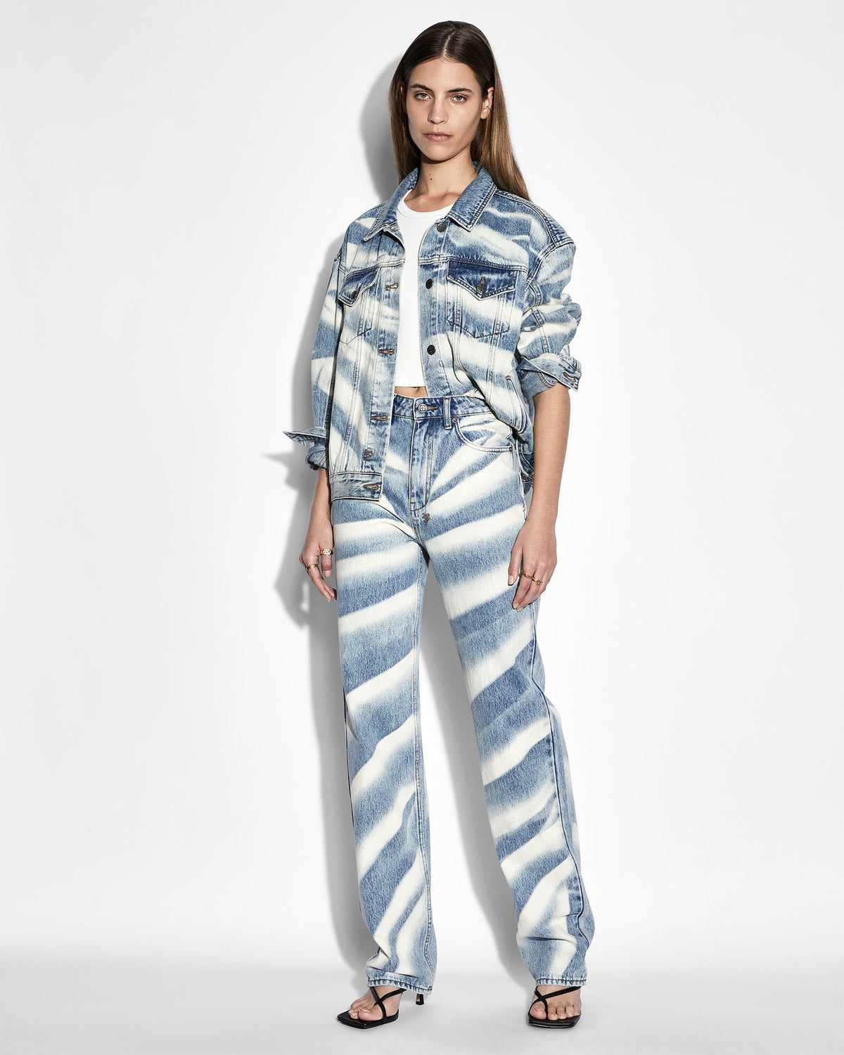 Womens Playback Strokes Straight Denim Jeans - Denim